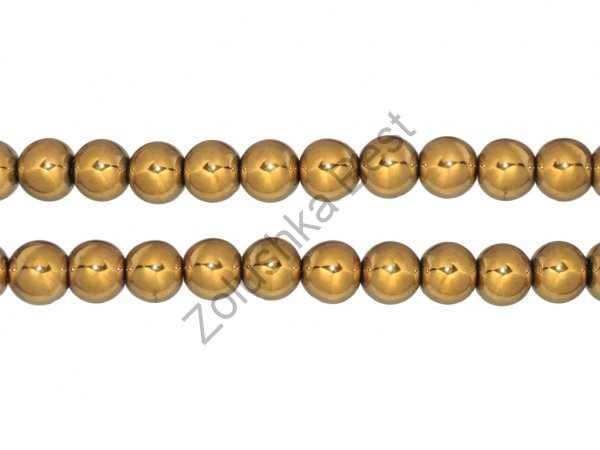 Бусины гематита золотого 4 мм, круглые, натур., 105 шт  в Горно-Алтайске